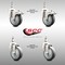 Service Caster 4 Inch 316SS Thermoplastic Rubber 1/2 Inch Threaded Stem Caster Lock Brake, 2PK SS316TSTTL20S414-TPRB-121315-2-S2 - alternate 4